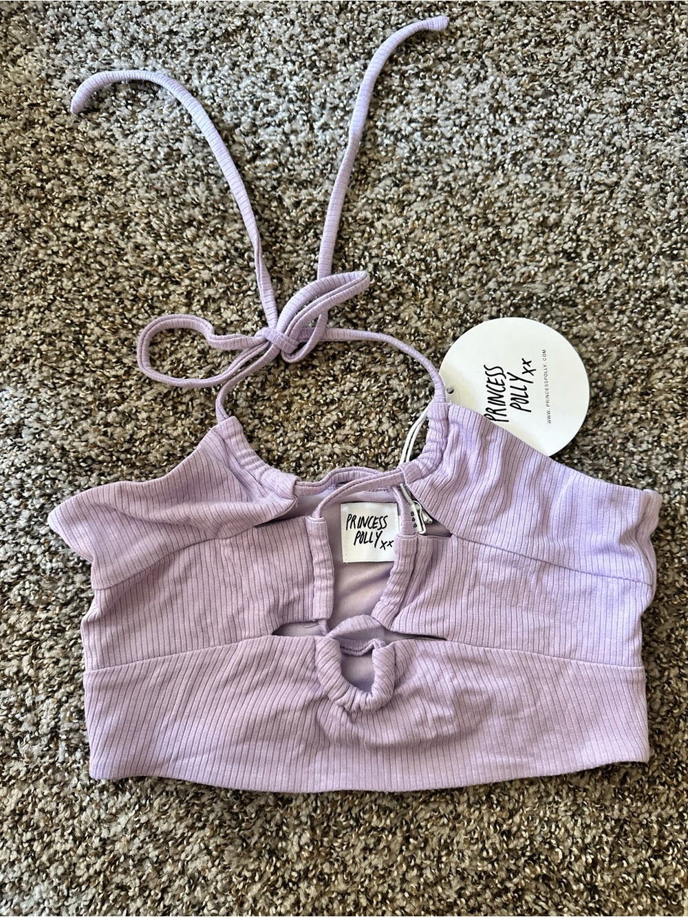 princess polly purple cropped tank